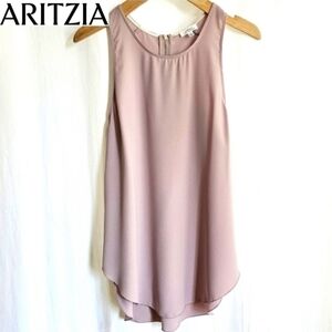 🇨🇦 Aritzia Wilfred Sevres Sleeveless Chiffon Blouse - Dusty Rose